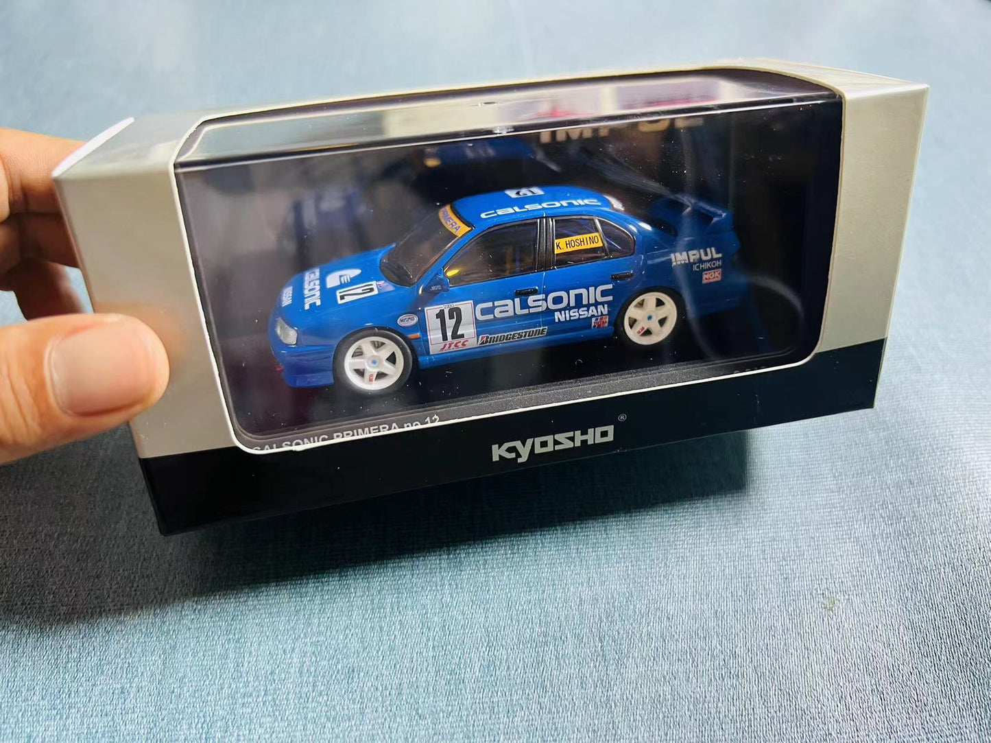 Super Rare Original Kyosho JTCC Race car 1994 year 1/43 diecast model Nissan Primera No.12 Calsonic