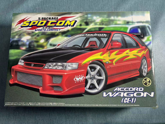 Super Rare Original vintange Aoshima Honda accord wagon 1/24 scale model kit unassemble sport car