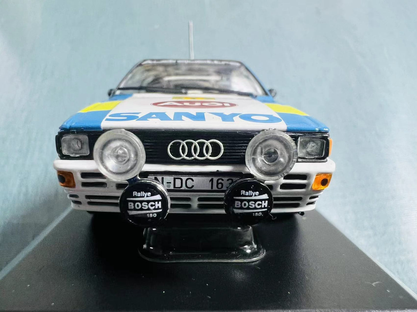 Rare Discontinued Minichamps vintage 1/43 scale Audi Quattro 1982 year Swedish Rally Winners WRC