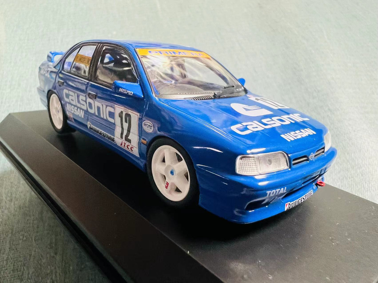 Super Rare Original Kyosho JTCC Race car 1994 year 1/43 diecast model Nissan Primera No.12 Calsonic