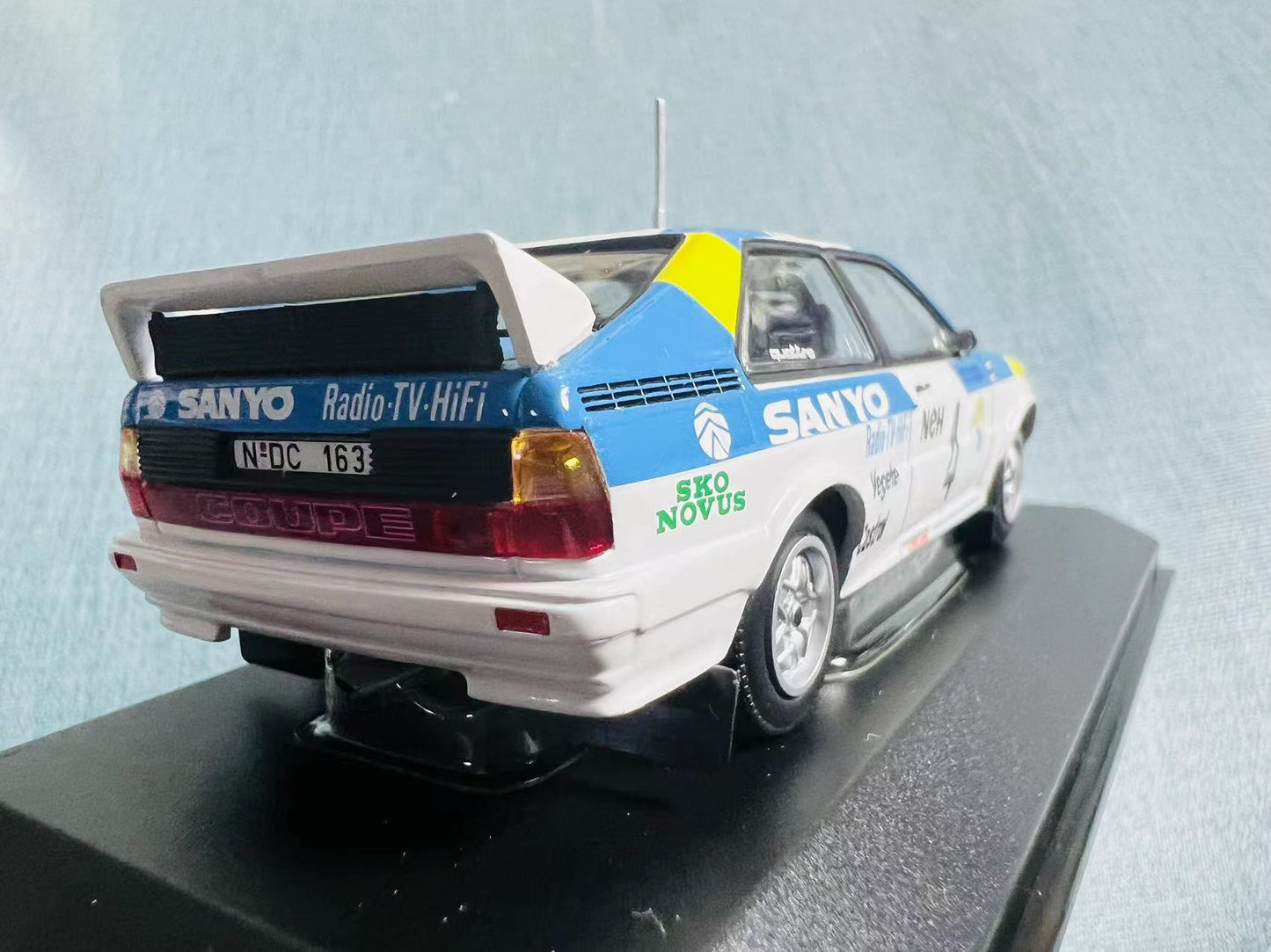 Rare Discontinued Minichamps vintage 1/43 scale Audi Quattro 1982 year Swedish Rally Winners WRC