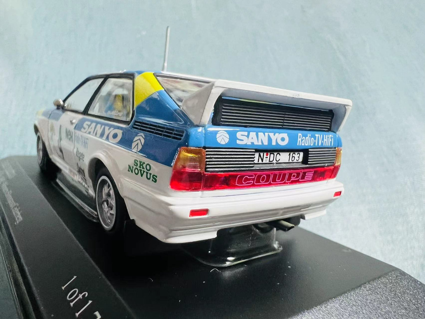 Rare Discontinued Minichamps vintage 1/43 scale Audi Quattro 1982 year Swedish Rally Winners WRC