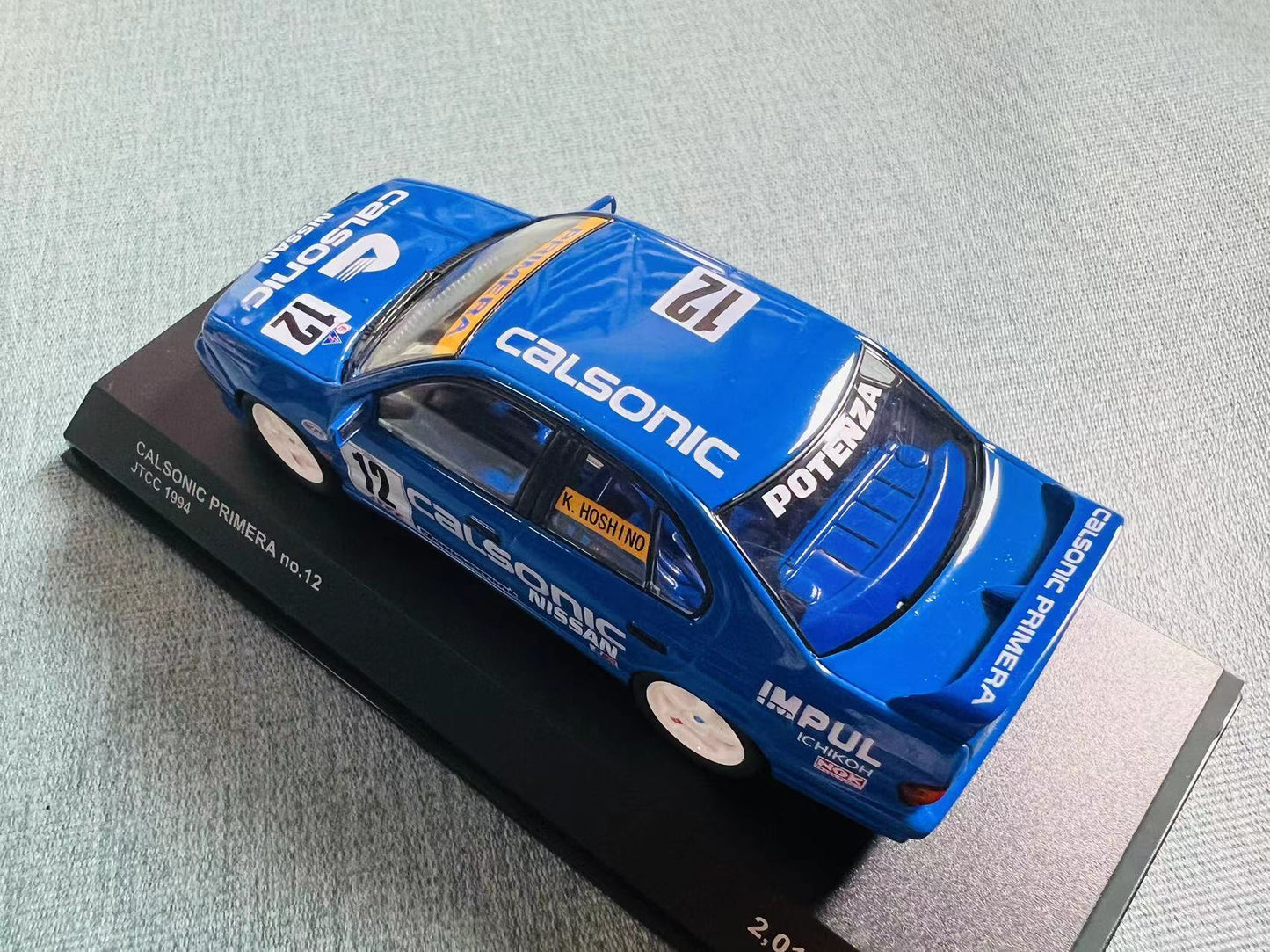 Super Rare Original Kyosho JTCC Race car 1994 year 1/43 diecast model Nissan Primera No.12 Calsonic