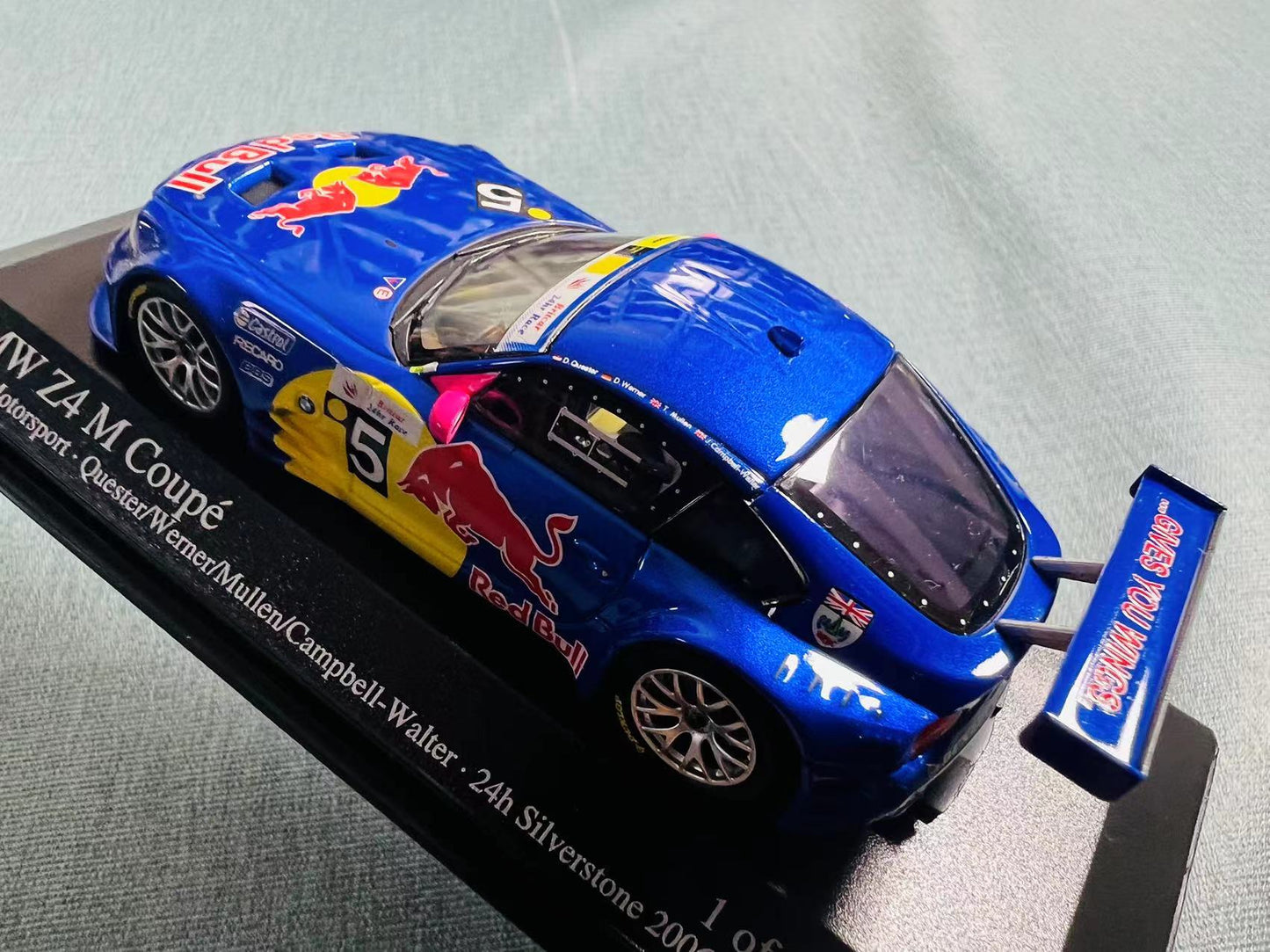 Discontinued Super Rare Vintage Minichamps 1/43 diecast model BMW Z4 M Coupe Red Bull